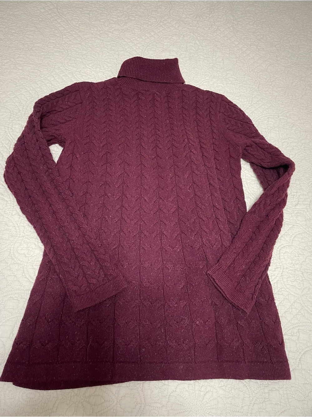 J.Jill Cable-Knit Turtleneck Sweater